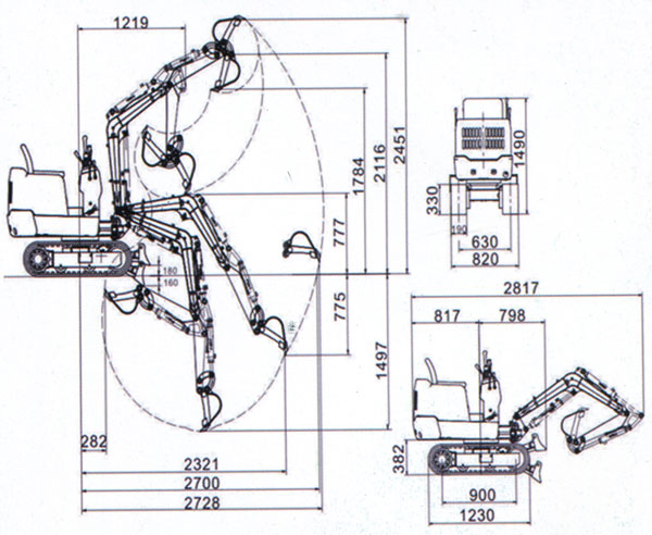 Type 08 mini excavator domestic minimum excavator